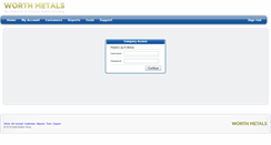 Desktop Screenshot of companies.worthmetals.com